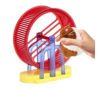 Animal Électronique | Jouet Interactif Pour Hamster, Lapin Et Petit Animal En Peluche | Simulation Réaliste Avec Support Et Roue D’exercice | Cadeau Amusant Pour, Filles, Garçons, Chiens