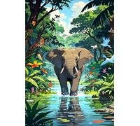 Animal Elephant Butterfly 150 Piece Jigsaw Puzzle for Adults, Creativity, Challenging and Difficult Puzzle, Brain Teaser Puzzles for Adults 150 Pieces for The Whole for Women, Men