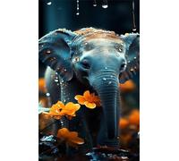 Animal Elephant Jigsaw Puzzles for Adults 150 Piece Challenging Puzzle Games, Difficult Hard Jigsaw Puzzles for Man and Woman, 150 Pieces Puzzles for Adults