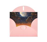 Animal Elephant Owl Tree Moon Star Holiday Cards | Double Sided Glitter Cardstock | Christmas, Birthday, Valentine's Day, Wedding & Party Invitations | Envelopes Included
