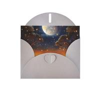 Animal Elephant Owl Tree Moon Star Holiday Cards | Double Sided Glitter Cardstock | Christmas, Birthday, Valentine's Day, Wedding & Party Invitations | Envelopes Included