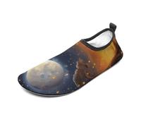 Animal Elephant Owl Tree Moon Star Water Shoes for Men Women, Lightweight Stretch Swim Shoes with Anti-Slip Rubber Sole, Quick-Dry Aqua Socks for Pool, Beach, Surfing, Style, 12 Women/12 Men