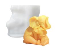 Animal Elephant Statue Silicone Molds for Soap Making Gypsum Decoration Easy Demolding Epoxy Resin Silicone Molds Mold