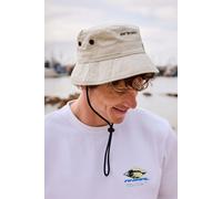 Animal Ezra Men's Bucket Hat - Lightweight hat in UV Protect Max Fabric with Drawcord - Spring Summer, Outdoors, Trekking Beige One Size