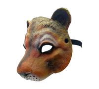 Animal Face Covers - Cheetah Face Cover Realistic Jungle Costume Clothing Accessories for Families Adults Theatre Performance Christmas Holidays Photo Party Stage Friends