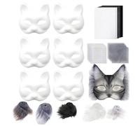 Animal Face Covers For Kids - Face Cover Making Kit - Women's Costume For Boys Girls Family Friends Parties Theater Halloween Christmas Photoshoot