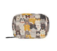Animal Face Family Dog Pill Bags with Detachable Compartments Convenient Pill Bag Organizer Bags
