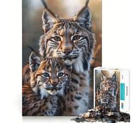 Animal Family 1000-piece Jigsaw Puzzles Brain Focus Game Expert Cutting Craftsmanship Fascinating Hobby for Idle Moments (50x75cm)