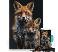 Animal Family Jigsaw 1000 Pieces Focus Building Toy Zero Gap Rewarding Activity for Rainy Days (50x75cm)