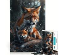 Animal Family Jigsaw for Adults 1000 Pieces Brain Memory Game Laser Cut for Flawless Fit Unique Gift for Stress Relief (50x75cm)