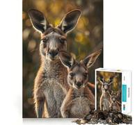Animal Family Jigsaw for Teenagers 1000 Pieces Mind Boost Fun Clean Cut Sturdy Components Heartwarming Gathering Activity (50x75cm)
