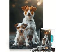 Animal Family Jigsaw Puzzles 1000 Pieces Focus Boost Fun Laser Cut for Flawless Fit Bonding Activity for Loved Ones (50x75cm)