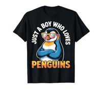 Animal Fans Just A Boy Who Loves Penguins Wildlife T-Shirt