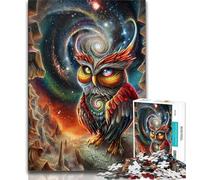 Animal Fantasy Owl Jigsaw Puzzles for Adults 1000 Piece Puzzle,Educational Games Home Decoration Deal As Gifts for The Whole Family (38x26cm)