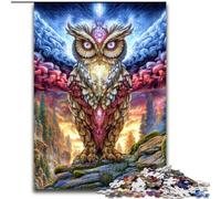 Animal Fantasy Owl Jigsaw Puzzles for Adults Teenagers Jigsaws Puzzle, Challenging Game Toys Wall Decoration Unique Birthday And Xmas Gifts (50x75cm)