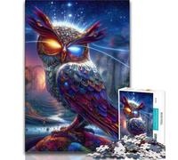 Animal Fantasy Owl Puzzles for Adults And Teenagers,Challenging To Complete But Fun And Humorous Birthday Present,Gifts,Wall Art (38x26cm)