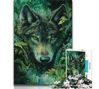 Animal Fantasy Wolf Jigsaws 1000 Pieces for Teenagers,Challenging To Complete But Fun And Humorous Birthday Present,Gifts,Wall Art (38x26cm)