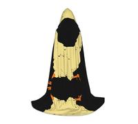 (Animal Farm-Chicken Run) Print Hooded Cape For Teenagers Costume Party, Halloween Hooded Cape Soft and Elastic,L