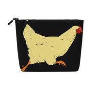 Animal Farm-Chicken Run Print Makeup Bag Cosmetic Bag for Women Large Capacity Travel Makeup Bag Zipper Pouch