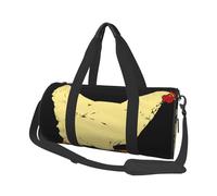Animal Farm-Chicken Run Print Round Duffel Bag, Canvas Overnight Travel Tote Bag, Waterproof and Tear-Resistant.Foldable Weekend Travel Bag