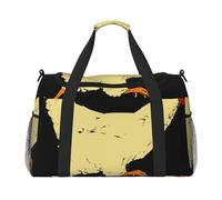 Animal Farm-Chicken Run Print Weekender Bag,Gym Bag with,Carry On Luggage Overnight Weekend Bag, Holdall Handbag & Shoulder Bag for Travel Fitness