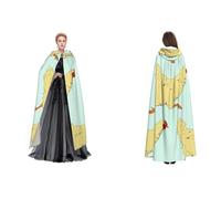 (Animal Farm-Chicken Run) Unisex Hooded Cloak Cape Robe Cosplay Halloween Christmas Fancy Dress Costumes For Adults