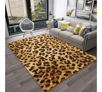 Animal Fashion Leopard Print 3D Printed Carpets For Living Room Bedroom Decor Bedside Sofa Area Rug Home Non-Slip Kids Play Floor Mat 120 X 160 Cm - Polyester Soft Touch Easy Clean -8027072525742