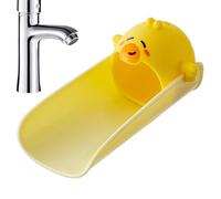 Animal Faucet Extender - Cartoon Silicone Tap Handle Extension Splashproof Design, Kids Sink Extender, Soft Water Guide Tool | Bathroom Kitchen Kindergarten Hand Washing Aid Child Friendly Accessory