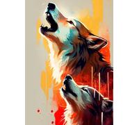 Animal Fearless Wolves Jigsaw Puzzle Suitable for All Groups of People Creative Fun Jigsaw Traditional Puzzles Perfect for Family Nights Game_1000pcs