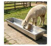Animal Feeding Trough Large Capacity, 195 cm Long Feed Trough for Livestock, Ideal for Sheep, Horses, Pigs, Goats, Alpacas, Hay Feeder, Waterer