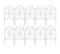 Animal Fence - Pack of 10 Decorative Flower Bed Edging Flower Bed Weatherproof Privacy Fence with Wild Protection as Stable Garden Edging for Garden Partition and Property Boundary