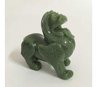 Animal Figurines Sculptures Chinese Feng Shui Buddha Man-Made Jade Stone Craft Statue Brave Troops Home Decoration Accessories 1130