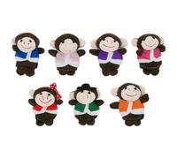 Animal Finger Puppet - 7Pcs Finger Puppet Toys | Five Little Monkey F́inger Puppets, Plush F̀inger Ṕuppet Set, F́̃ínger Puppets Game, F̀̄ìnger P̀uppet Set, Story Time Learning Aid, Enhances Storytelli