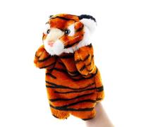Animal Finger Puppet - Soft Plush Tiger Hand Toy, Cartoon Mini Doll Props, Lightweight Finger Play Set | Holiday Kids Imaginative Toy For Storytelling Education Fun Learning Activity