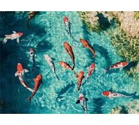 Animal Fish Puzzle - 1500 Piece Jigsaw Puzzles for Adults - The Back Features Printed Letter Guides - The Pieces fit Together Snugly - Wooden Puzzles for Adults - Gifts Family 34.3 X 22.4 Inch s7h-81