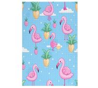 Animal Flamingo 1000 Piece Wooden Jigsaw Puzzle- Brain Teaser Game for Adults & Children Educational Activities Jigsaws Puzzles 78×53cm