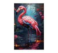 Animal Flamingo Flower Jigsaw Puzzles for Adults 100, Fun Challenging Educational Games, Difficult Jigsaw Puzzles for Adults, Puzzle 100 Pieces