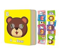 Animal Flash Cards, Alphabet Letter Game, Colourful Interactive Learning Tool, Engaging Preschool Activity Set, Ideal for Travel, Homeschool, Classroom, Birthday Gift Use, 8.66 x 7.09 inches