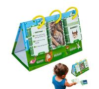 Animal Flash Cards for Les, Realistic Animal Flash Cards, 69x Animal Cognitive Flash Cards, Educational Games, Early Learning Puzzle, Vocabulary Builder with Words
