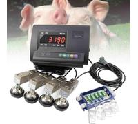 Animal Floor Scale Kit, 6600lbs Weight Indicator for Cattle, Goats, Pigs, Horses, and Sheep - Load Cell Platform for Accurate Weighing