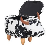 Animal Foot Stool with Storage - Multi-Functional Ottoman Footrest for Living Room, Dressing Room, Bedroom, Playroom & Nursery