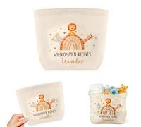 Animal Footprint Nappy Bag - Creative Birth Gift Elephant Lion Giraffe Perfect for Welcome Party