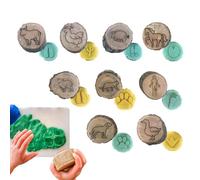 Animal Footprint Stamps,Animal Trace Stamps for - Craft Stamps | Wooden stamp, animal stamp, craft stamps, animal paw stamp for creative arts, impr stamp