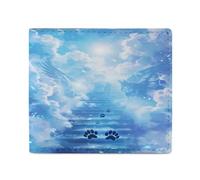 Animal Footprints Angel Road Bifold Wallet Front Pocket with Money and Credit Card Holder for Men Women