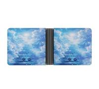 Animal Footprints Angel Road Printed Bifold Wallet with Hidden Compartments Pocket Money and Credit Card Holder for Men Women