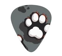 Animal Footprints Printed Custom 12 Pieces Guitar Pick In A Box,The Pick Makes Sound Clear, Ukulele, Electric Bass (0.46 0.71 0.96mm)