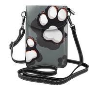 Animal Footprints Printed Small Crossbody Bags Cell Phone Purses For Women - Leather Phone Bag Credit Card Slots Cellphone Wallet