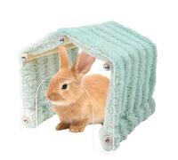 Animal for Interior, Small Animal Cave with Removable Acrylic Door, Cuddly Plush House as a and Resting Place for Hamsters, Hedgehogs & Chinchillas Indoor and Outside the Cage