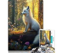 Animal Fox 1000 Piece Jigsaw Puzzle for Adults And Teenagers,Pattern Assembly Fun at Home Activities,Birthday Present,Travel Gifts (50x75cm)