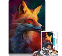 Animal Fox Adult Jigsaw Puzzles 1000 Pieces,Family Game Stress Reliever Difficult Challenge Artists Collection,Fine Art (38x26cm)